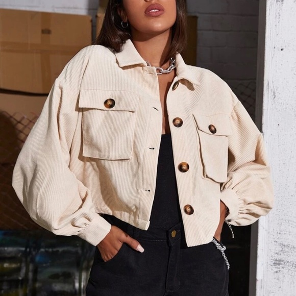 SHEIN CORD JACKET (CROPPED) - Picture 2 of 2